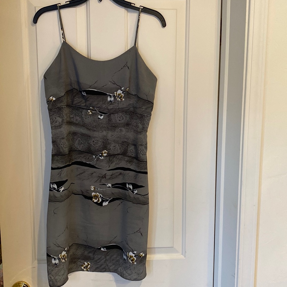Cute spaghetti strap dress with flowers!